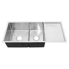 Stainless Steel Rectangle Kitchen Sink With Drainboard Easy Installation
