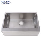 OEM Handmade Apron Stainless Steel Kitchen Sink With Lifetime Warranty / Laundry Room Sink