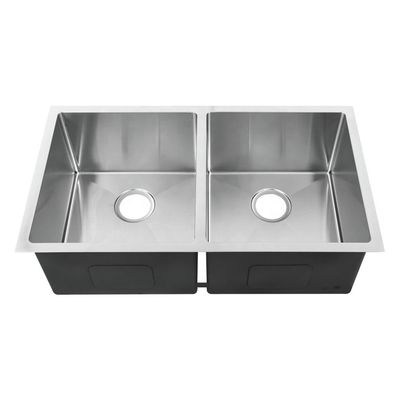 100% Brand New Japan Double Bowl Kitchen Sink For Narrow Worktop
