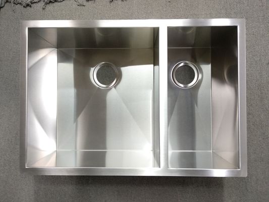 New Design 16/18Gauge 29''X20''Inch Double Bowl Kitchen Sinks Stainless Steel Pvd Golden Sink Basins Smart Sink For Apartment Popular USA & Canada Fregadero De Cocina