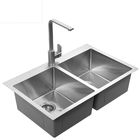 Hand Made Top Mount Stainless Steel Kitchen Sink Easy Installation / Stainless Steel Laundry Sink