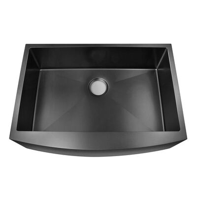 Wholesale Gold Antique Bronze Apron Sink Custom Color Heavy Duty Thick Kitchen Sink Stainless Steel 304 Food Grade Single Bowl Farmhouse Sinks