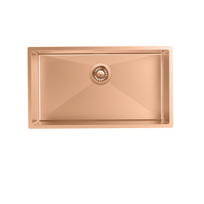 Vintage 16/18 Gauge  Rose Gold Sink Apartment Home Modern Vegetable Wash Sinks 32inch Counter Single Bowl Kitchen Sink With Cutting Board