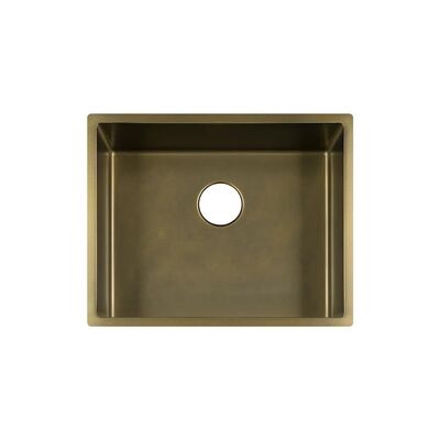 Moderne onderbouwgootsteen 540x440mm vintage bronzen spoelbakken 304 roestvrij staal 10 inch diepe spoelbak zonder kraan Fregadero De Cocina