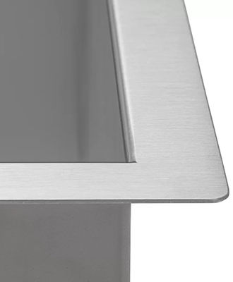 32"Lx19"W Double Basin Farmhouse Sink , Rectangular Stainless Steel Undermount Sink